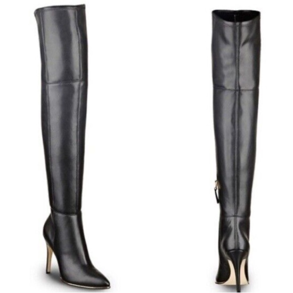 Guess Zionism Faux Leather Over The Knee Boots Size 6.5
